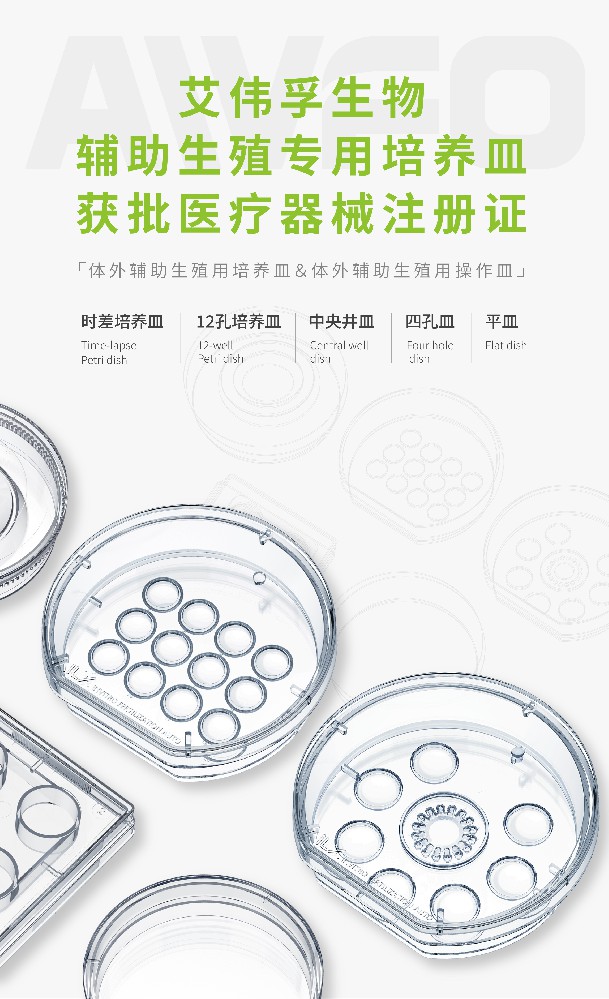 喜報 | 艾偉孚生物輔助生殖專用培養(yǎng)皿已獲批醫(yī)療器械注冊證！